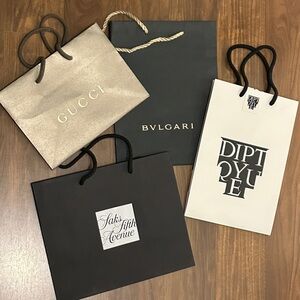 Luxury Designer Shopping Bags Set